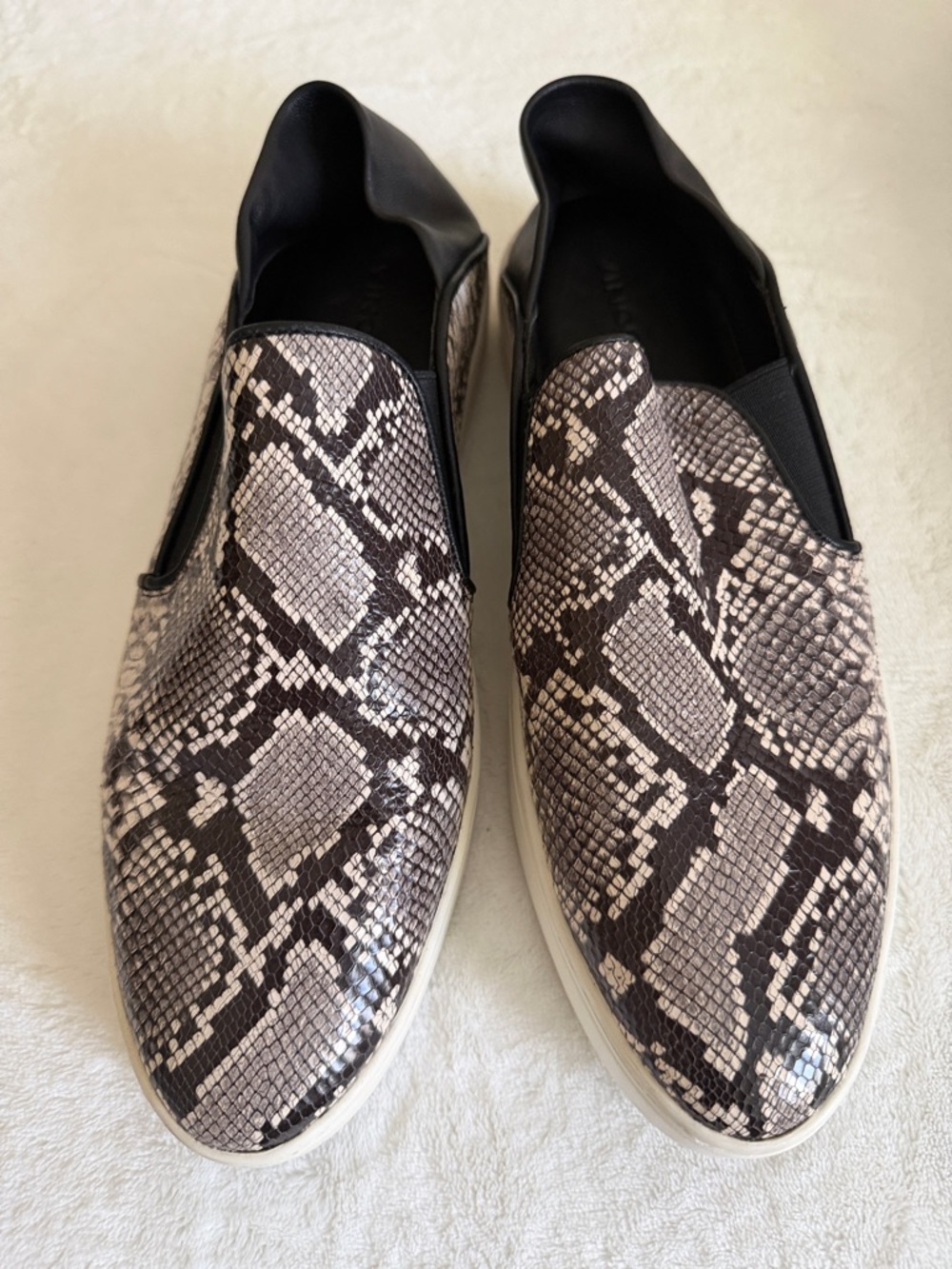 VINCE Women’s Blair Snake-Print Slip-On Sneakers